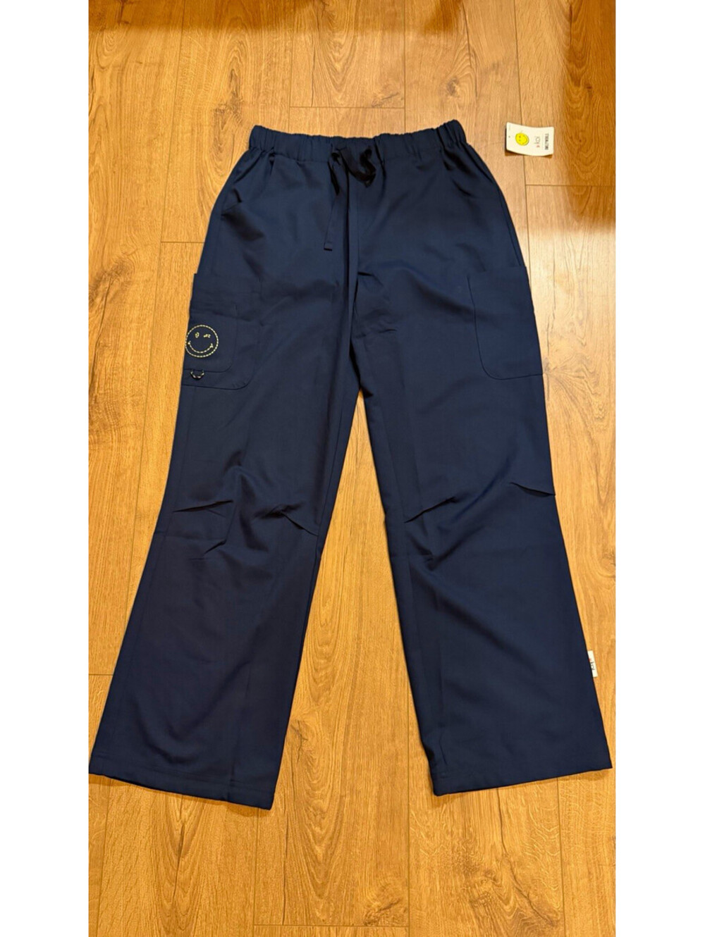 koi SmileyWorld Women’s Scrub Pants Navy S Drawstring